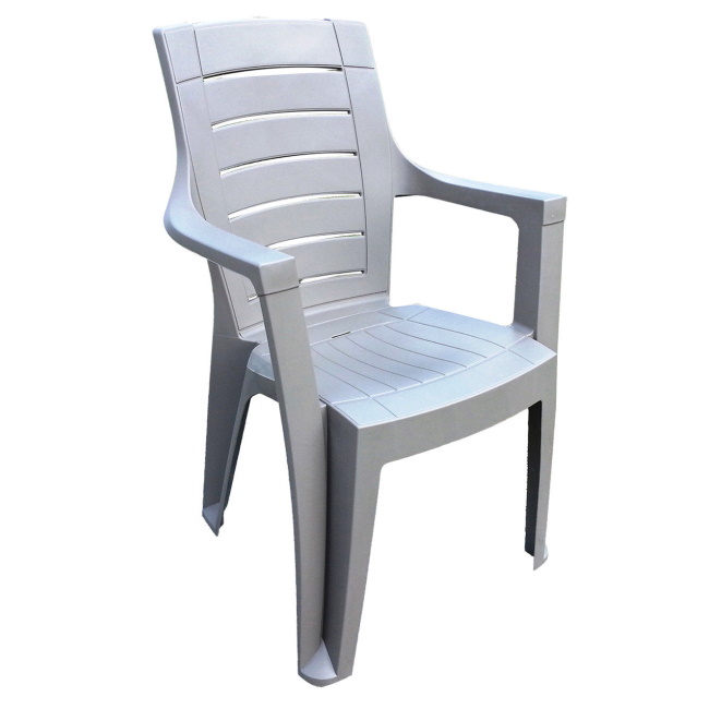 Baštenska stolica Cleopatra plastična - siva-1